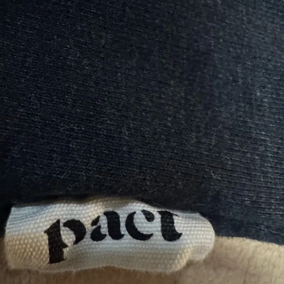 Pact Charcoal-black V-Neck sweatshirt Tee - Picture 8 of 8